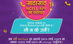 एनसेलमा भ्वाइस सेवा डेटासँग वा डेटा सेवा भ्वाइससँग साट्न सकिने सुविधा