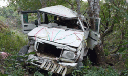 डडेल्धुरामा जीप दुर्घटना, दुईको मृत्यु, सात घाइते