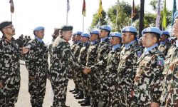 दक्षिण सुडानमा तैनाथ नेपाली शान्ति सैनिकको अदलीबदली