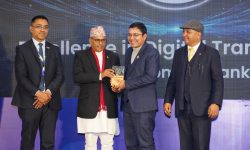ज्योति विकास बैंक एक्सीलेन्स इन डिजिटल ट्रान्जिस्टर अवार्डबाट सम्मानित