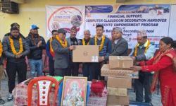 प्रवासी नेपालीद्वारा म्याग्दीको दुई विद्यालयलाई कम्युटर सहयोग