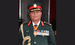 प्रधानसेनापति सिग्देल भारत भ्रमणमा जाने