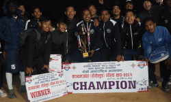 कञ्चनजङ्घा गोल्डकपको उपाधि धरानलाई