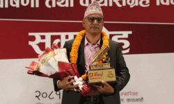 १२खरी कथा प्रतियोगिता : विष्णु पादुकाको कथा ‘माग्युद् खोना’ प्रथम