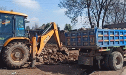 अवैध उत्खनन्मा प्रयोग गरिएका डोजर र टिप्पर नियन्त्रणमा