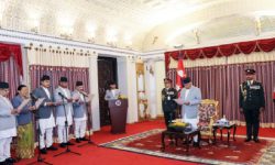 राष्ट्रपति समक्ष पाँच राजदूतको शपथ