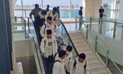 १२९ चिनिया खेलाडी चार्टर विमानमा पोखरा आइपुगे