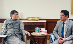 मन्त्री भण्डारी र भारतीय समकक्षी गोयलबीच व्यापार सहजिकरणका लागि छलफल