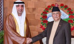 प्रधानमन्त्री केपी र युएईका राजदूतबीच शिष्टाचार भेट