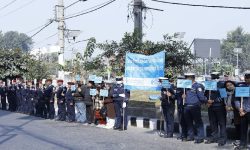 भ्रष्टाचारविरुद्ध ऐक्यबद्धता जाहेर गर्दै माइतीघरमा प्रदर्शन