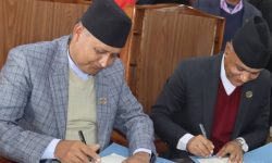 लुम्बिनी र कर्णाली प्रदेशका मुख्यमन्त्रीले गरे १९ बुँदे सम्झौता