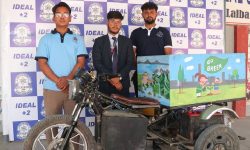 Students in Lalbandi build EV tractor