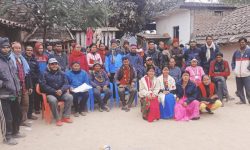 थारू समुदायले वरघर (भलमन्सा) छान्दै