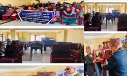 स्वावलम्बन लघुवित्त वित्तीय संस्थाद्वारा सहयोग सामाग्री हस्तान्तरण