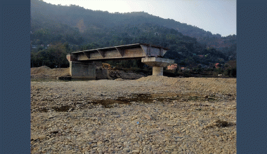 आँधीखोला पुल : सातवर्षमा तेस्रोपटक म्याद थप गर्दा पनि सम्पन्न भएन