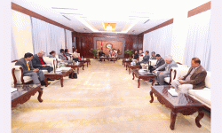 प्रधानमन्त्री ओलीको आह्वानमा सत्तापक्षीय दलको बैठक जारी