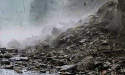 रसुवागढीमा सुख्खा पहिरो : एक घाइते, भवनमा क्षति