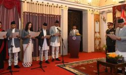 राष्ट्रपति पौडेलसँग राजदूतले लिए शपथ