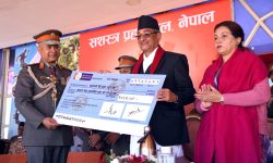 प्रधानमन्त्री दैविक प्रकोप उद्धार कोषमा सशस्त्र प्रहरीको ५१ लाख सहयोग