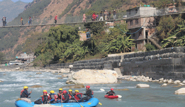 कालीगण्डकी नदीमा र्‍याफ्टिङ सञ्चालन