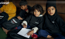 भायनेटद्वारा श्री देवकोटा आधारभूत विद्याललाई सहयोग