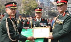 प्रधानसेनापतिद्वारा अन्तिम पूर्वाभ्यास निरीक्षण सम्पन्न