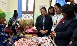 अधिराजकुमारी सोफीयाद्वारा भक्तपुर अस्पतालको प्रसूति सेवाबारे चासो