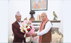 ऊर्जामन्त्री खड्का र भारतका विद्युत्मन्त्री खट्टरबीच भेट