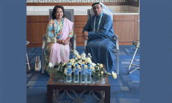 परराष्ट्रमन्त्री डा. देउवा र यूएईका मन्त्रीबीच भेटवार्ता, पोखरा–दुबई उडानका लागि आग्रह