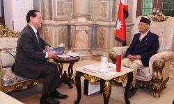 प्रधानमन्त्रीसँग ‘युनिभर्सल पिस फेडेरसन’का अध्यक्ष याङको शिष्टाचार भेट