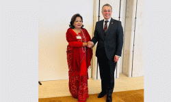 परराष्ट्रमन्त्री देउवा र स्वीट्जरल्याण्डका विदेशमन्त्रीबीच भेट, सगरमाथा संवादमा सहभागिताका लागि स्वीस् सरकारलाई आमन्त्रण