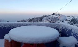 Heavy snowfall in Pathibhara