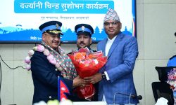 प्रहरी महानिरीक्षक दिपक थापा दज्र्यानी चिन्हबाट सुशोभित