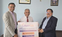 काठमाडौं बाल अस्पतालको निर्माणका लागि सिटिजन लाइफद्वारा पाँच लाख सहयोग