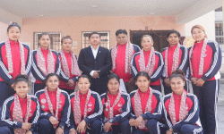 महिला कबड्डी टोली इरान प्रस्थान