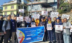 ट्राफिक व्यवस्थापन तथा सुरक्षामा प्रहरी र समुदायसँगसँगै