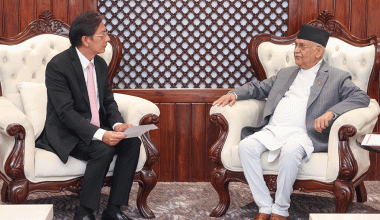 प्रधानमन्त्रीसँग नेपालका लागि थाइल्याण्डका राजदूतको शिष्टाचार भेट