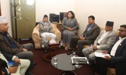 प्रतिनिधिसभा बैठकअघि सभामुखले प्रमुख सचेतकसँग छलफल गर्दै