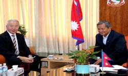 सञ्चारमन्त्रीसँग जापानी राजदूतको शिष्टाचार भेट