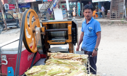 गर्मीसँगै उखु जुस व्यापारीको आम्दानी बढ्दै