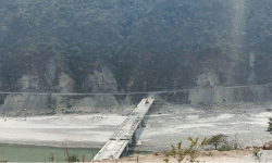 रामेछापको कोलन्जोर घाटमा पुल निर्माण सम्पन्न भएन