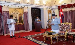 राष्ट्रपतिसमक्ष पद तथा गोपनीयताको शपथ