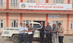 दुई पालिकालाई एम्बुलेन्स सहयोग