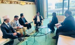 नेपालमा माल्दिभ्सका विद्यार्थीलाई पीजी अध्ययनको वातावरण मिलाउन स्वास्थ्य मन्त्री पौडेलद्वारा न्यूयोर्कमा द्विपक्षीय वार्ता