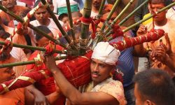 जिब्रो छेड्ने जात्राको पूर्वतयारी : हात नभएको लिङ्गो उठाइयो