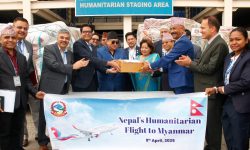 नेपाल उद्योग परिसंघबाट म्यानमार भूकम्प प्रभावितलाई राहत उपलब्ध