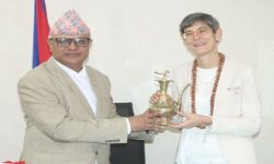 मुख्यमन्त्री कार्कीसँग स्वीस राजदूतको भेट