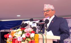 कोभिड र आपूर्ति सङ्कटबीच वित्तीय स्थायित्व जोगाउन सफल भएको गभर्नर अधिकारीको भनाइ