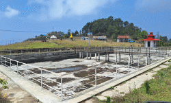 दुई करोड बढीमा स्तरोन्नति गरिएको प्राकृतिक पोखरी सुक्यो