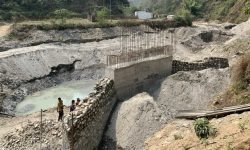 ऋषिङको दिउली खोलामा पुल निर्माण सुरु